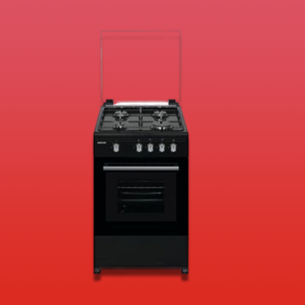 Bruhm 4 Burner Gas Cooker +Oven - Black BGC 5540IB